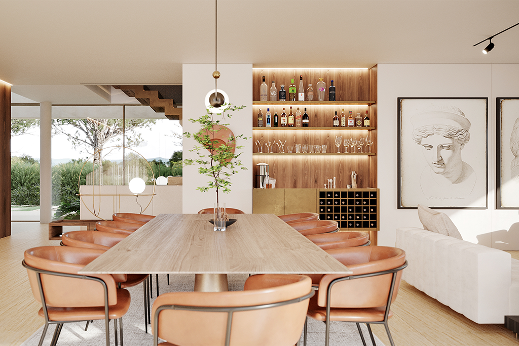 Integrating art seamlessly into interior design